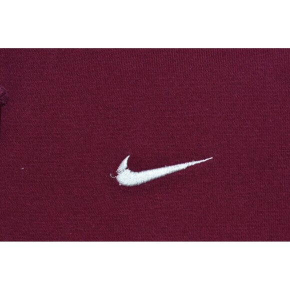 Nike Sportswear Club Fleece Men's Hoodie Size XXL Maroon Swoosh Sweatshirt - Picture 3 of 11